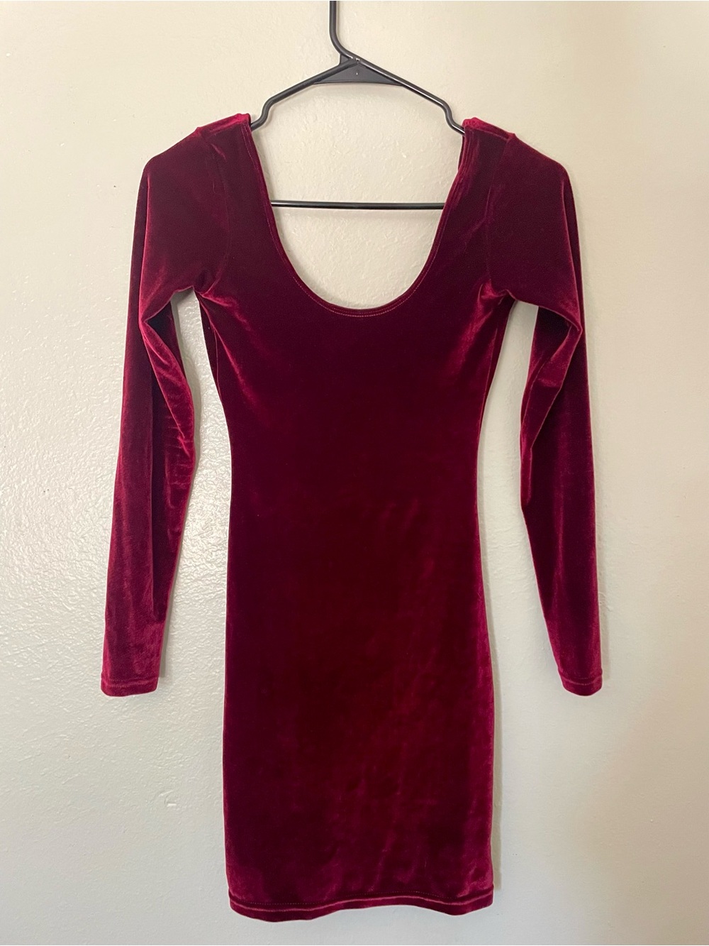 Vintage American Apparel burgundy velvet dress size XS
